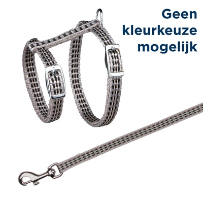 Product image of:TRIXIE KATTENTUIG MET RIEM METALEN GESPEN REFLECTEREND ASSORTI