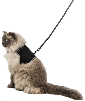 Product image of:TRIXIE SOFTTUIG KAT MET RIEM ZWART