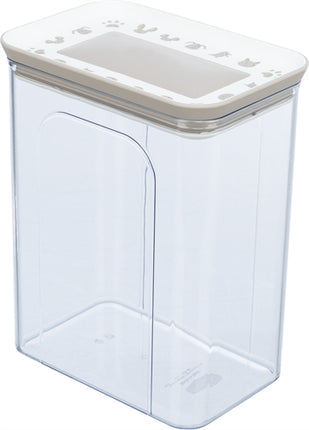 Product image of:TRIXIE VOORRAADPOT KUNSTSTOF TRANSPARANT / WIT