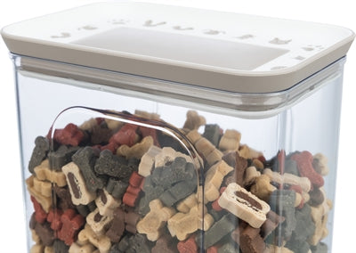 Product image of:TRIXIE VOORRAADPOT KUNSTSTOF TRANSPARANT / WIT