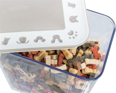 Product image of:TRIXIE VOORRAADPOT KUNSTSTOF TRANSPARANT / WIT