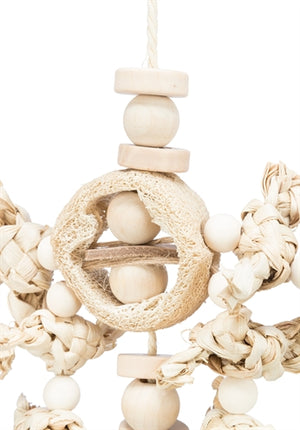 Product image of:TRIXIE NATUURSPEELGOED BANANENBLAD / HOUT / LUFFA