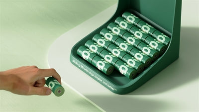 Product image of:EARTH RATED POEPZAKJES TBV DISPLAY GEURLOOS GERECYCLED