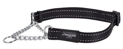 Product image of:ROGZ FOR DOGS FANBELT HALFSLIP HALSBAND ZWART