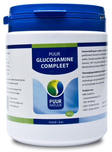 Product image of:PUUR NATUUR GLUCOSAMINE EXTRA (COMPLEET) VOOR HOND EN KAT