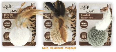 Product image of:AFP SNOW BALL LAMSWOL MET VEREN EN CATNIP ASSORTI