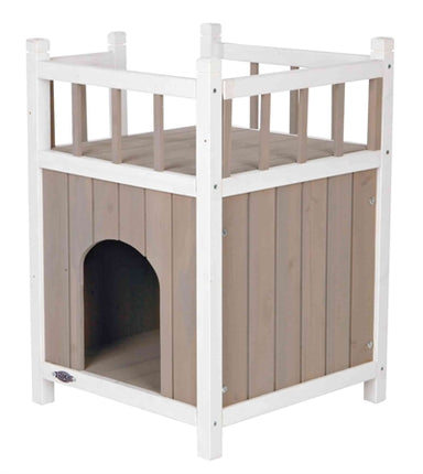 Product image of:TRIXIE KATTENHUIS CAT'S HOME MET BALKON GRIJS / WIT
