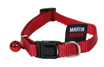 Product image of:KATTENHALSBAND NYLON UNI ROOD