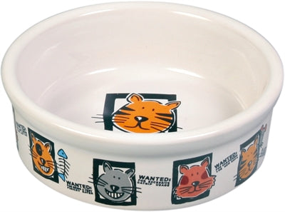 Product image of:TRIXIE VOERBAK KAT KERAMIEK MET PRINT ASSORTI