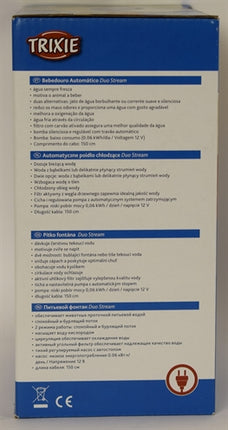 Product image of:TRIXIE DRINKFONTEIN DUO STREAM WIT / BLAUW