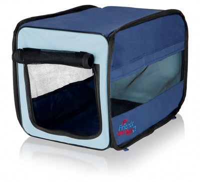 Product image of:TRIXIE REISMAND TWISTER OPVOUWBAAR DONKERBLAUW / LICHTBLAUW