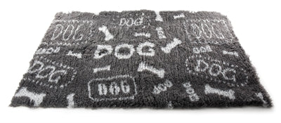 Product image of:VETBED DOG PRINT GRIJS / WIT GERECYCLED