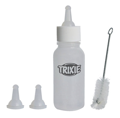 Product image of:TRIXIE ZUIGFLESJE VOEDINGSSET INCLUSIEF BORSTEL