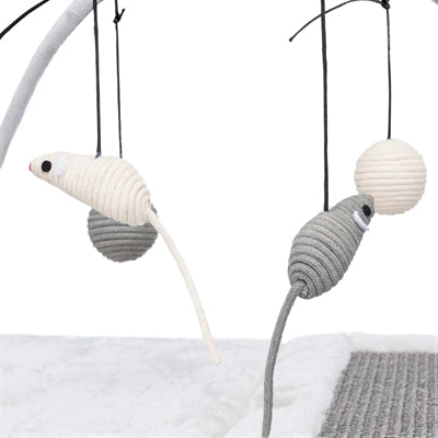 Product image of:TRIXIE KRABMAT MET SPEELTJES AAN KOORD GRIJS