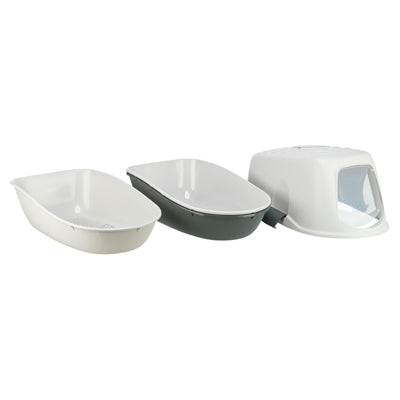 Product image of:TRIXIE BERTO KATTENBAK OVERDEKT MET ZEEF SCHEIDINGSSYSTEEM GRIJS