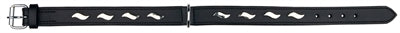 Product image of:TRIXIE HALSBAND HOND ACTIVE LEER MET GOLFJES ZWART