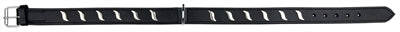 Product image of:TRIXIE HALSBAND HOND ACTIVE LEER MET GOLFJES ZWART