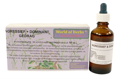 Product image of:WORLD OF HERBS FYTOTHERAPIE AGRESSIEF / DOMINANT GEDRAG