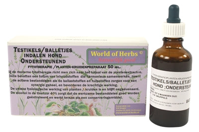Product image of:WORLD OF HERBS FYTOTHERAPIE TESTIKEL / BALLETJES INDALEN HOND