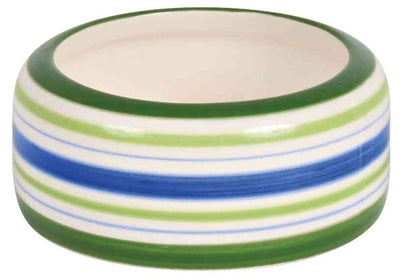 Product image of:TRIXIE VOERBAK KONIJN STREEP GROEN / BLAUW / CREME