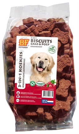 Product image of:BF PETFOOD 3 IN 1 HONDENKOEKJES MET CRANBERRY