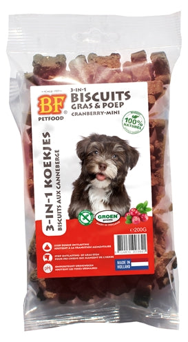 Product image of:BF PETFOOD 3 IN 1 HONDENKOEKJES MET CRANBERRY MINI