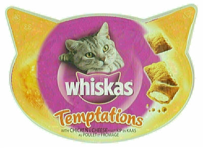 Product image of:WHISKAS SNACK TEMPTATIONS KIP / KAAS