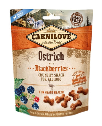 Product image of:CARNILOVE CRUNCHY SNACK STRUISVOGEL / ZWARTE BES