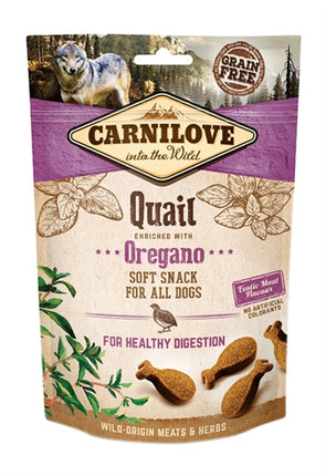 Product image of:CARNILOVE SOFT SNACK KWARTEL / OREGANO