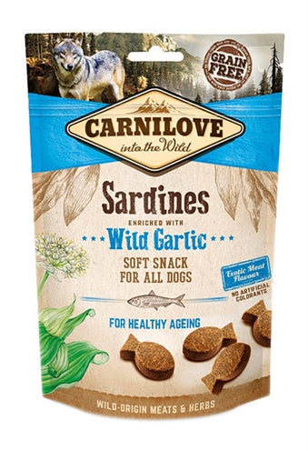 Product image of:CARNILOVE SOFT SNACK SARDINES / WILDE KNOFLOOK