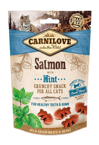 Product image of:CARNILOVE CRUNCHY SNACK ZALM / MUNT