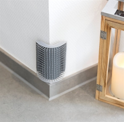 Product image of:TRIXIE MASSAGEBORSTEL MUUR HOEK GRIJS