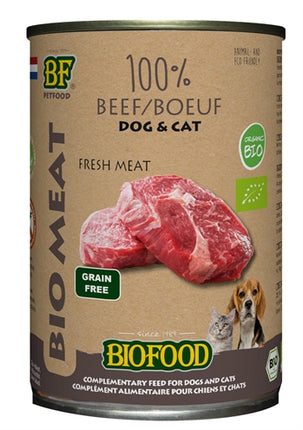 Product image of:BF PETFOOD ORGANIC HOND 100% RUND BLIK