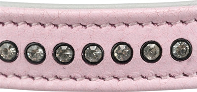 Product image of:TRIXIE HALSBAND HOND ACTIVE COMFORT MET STRASS STEENTJES LEER ROZE