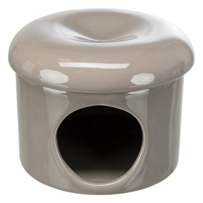 Product image of:TRIXIE SPEELHUIS MUIZEN MET DEKSEL KERAMIEK TAUPE