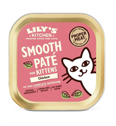 Product image of:LILY'S KITCHEN CAT KITTEN SMOOTH PATE CHICKEN