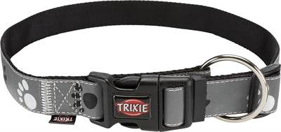 Product image of:TRIXIE HALSBAND HOND SILVER REFLECT ZWART / ZILVERGRIJS