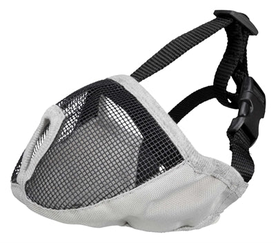 Product image of:TRIXIE MUILKORF VOOR RASSEN MET PLATTE NEUS POLYESTER GRIJS