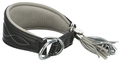 Product image of:TRIXIE HALSBAND HOND ACTIVE COMFORT VOOR WINDHONDEN LEER ZWART / GRIJS