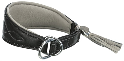 Product image of:TRIXIE HALSBAND HOND ACTIVE COMFORT VOOR WINDHONDEN LEER ZWART / GRIJS