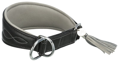 Product image of:TRIXIE HALSBAND HOND ACTIVE COMFORT VOOR WINDHONDEN LEER ZWART / GRIJS