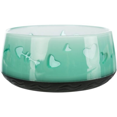 Product image of:TRIXIE VOERBAK / WATERBAK VIS / HART KUNSTSTOF / RUBBERRING ASSORTI