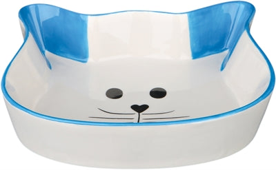 Product image of:TRIXIE VOERBAK / WATERBAK KATTENHOOFD MET GEZICHT KERAMIEK  ASSORTI