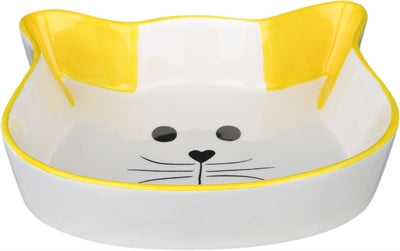 Product image of:TRIXIE VOERBAK / WATERBAK KATTENHOOFD MET GEZICHT KERAMIEK  ASSORTI
