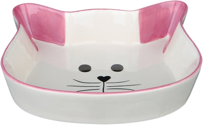 Product image of:TRIXIE VOERBAK / WATERBAK KATTENHOOFD MET GEZICHT KERAMIEK  ASSORTI