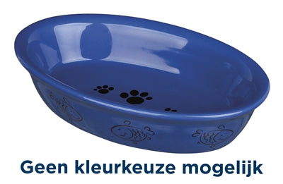 Product image of:TRIXIE VOERBAK / WATERBAK OVAAL POOT- / VISMOTIEF KERAMIEK ASSORTI