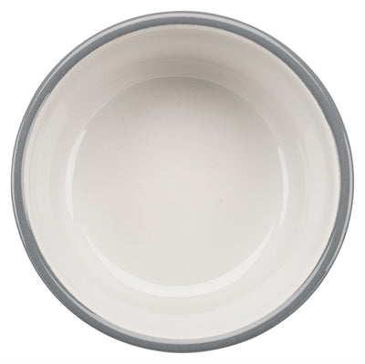 Product image of:TRIXIE VOERBAK SET KERAMIEK  /  METAAL PETROL / GRIJS