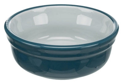 Product image of:TRIXIE VOERBAK SET KERAMIEK  /  METAAL PETROL / GRIJS