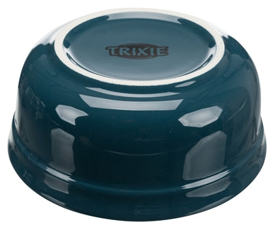 Product image of:TRIXIE VOERBAK-SET KERAMIEK  /  METAAL PETROL / GRIJS