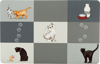 Product image of:TRIXIE PLACEMAT PATCHWORK CAT GRIJS